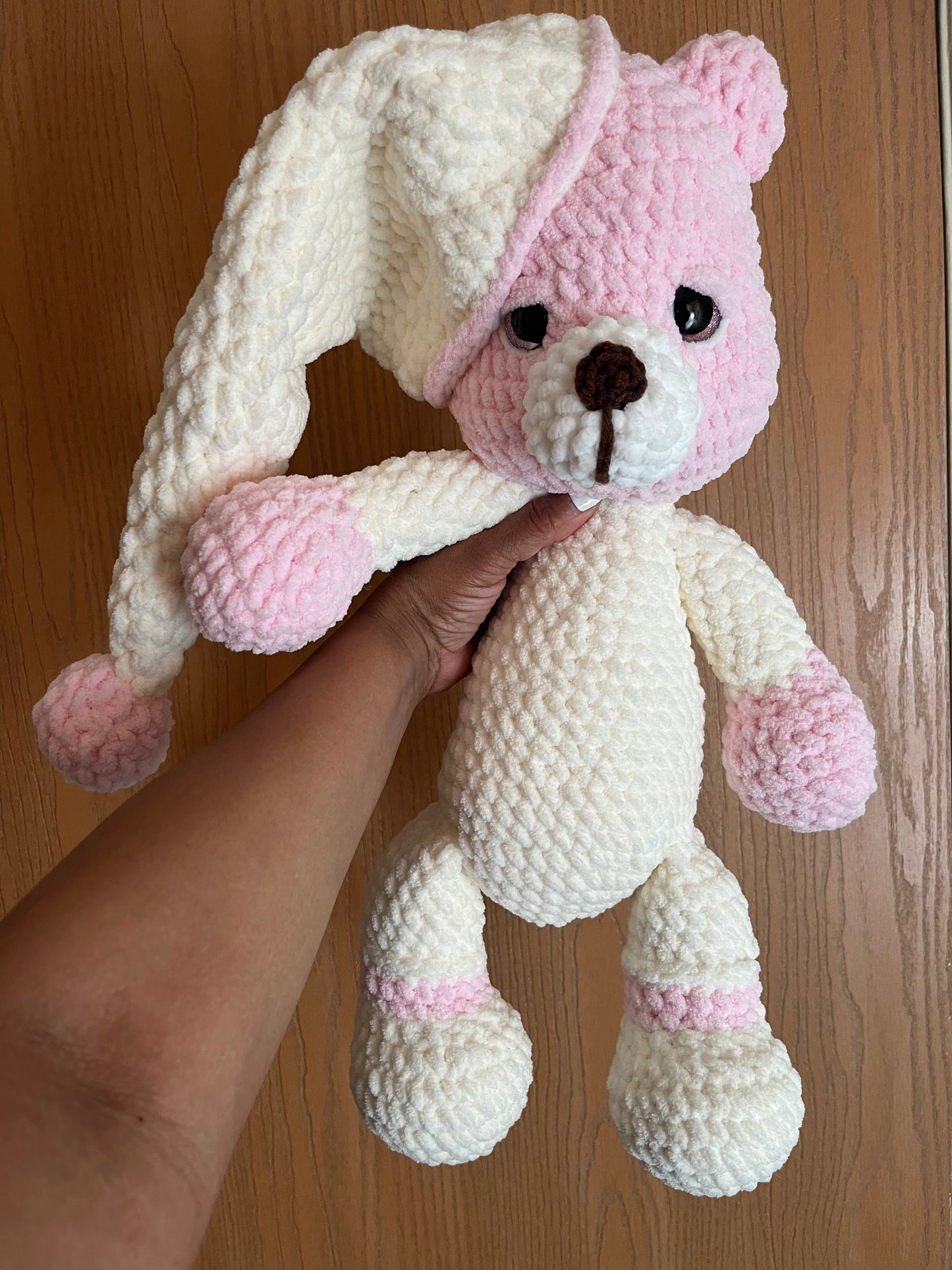 Pinky The Bedtime Crochet Bear